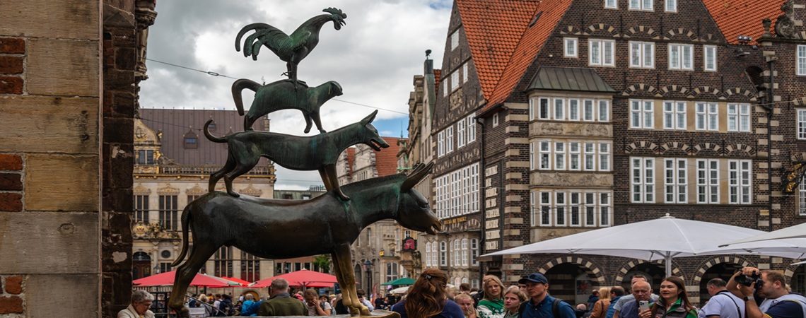Statue der Bremer Stadtmusikanten Statue der Bremer Stadtmusikanten